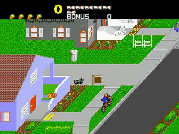 Paperboy (Japan) screen shot game playing